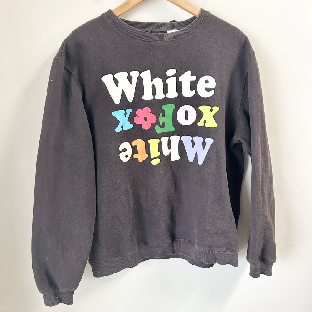 White Fox Sweatshirt Size Medium